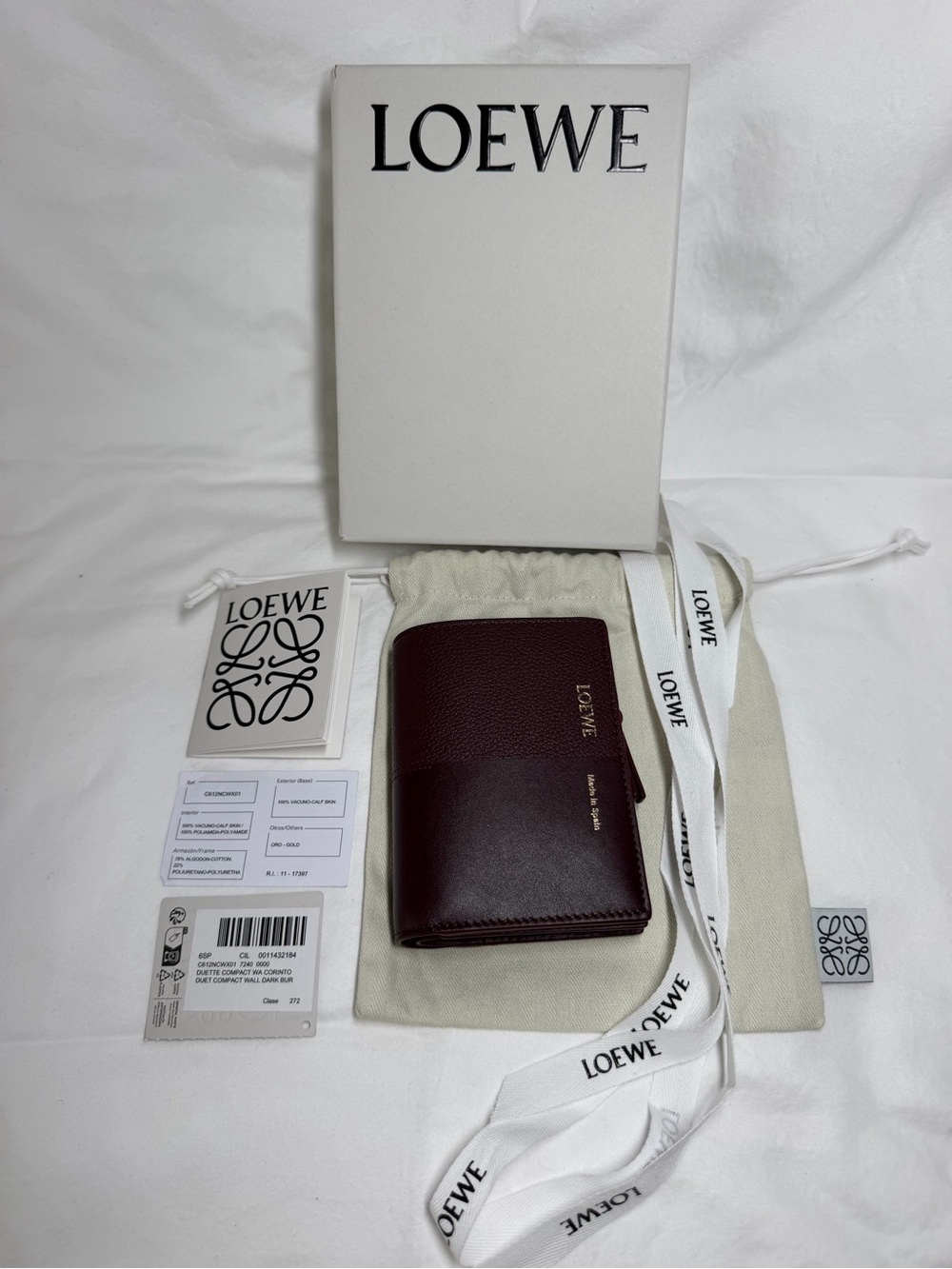 Small wallet in smooth and grained calfskin Loewe - Picture 10 of 12